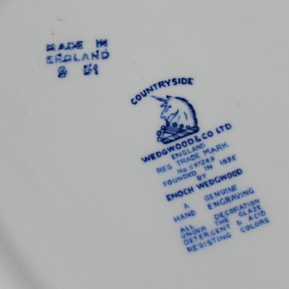 Countryside Blue Serving Platter - Picture 4 of 4